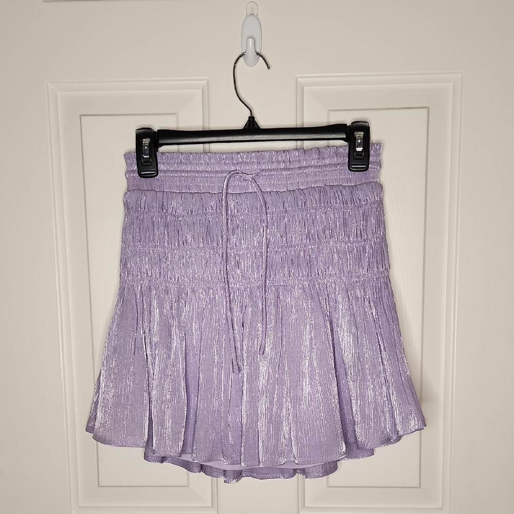 Glam Lavender Everything and More Shimmer Skirt Size S NWT